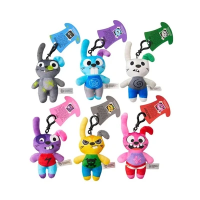 Gambar Deddy Bears Gantungan Kunci Boneka Plush Clip On Bad Habbit Rabbitz Random