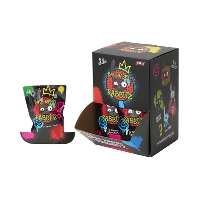 Gambar Deddy Bears Gantungan Kunci Boneka Plush Clip On Bad Habbit Rabbitz Random