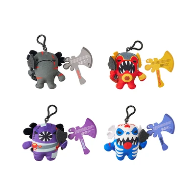 Gambar Deddy Bears Gantungan Kunci Boneka Plush Clip On Axe Alotls Random