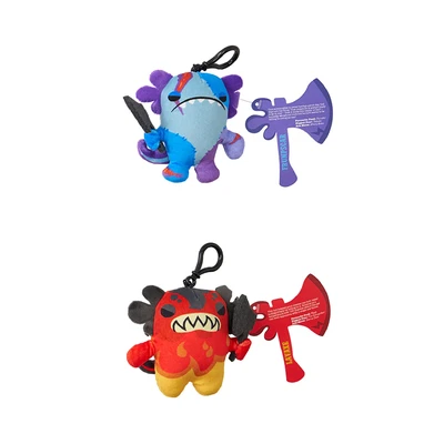 Gambar Deddy Bears Gantungan Kunci Boneka Plush Clip On Axe Alotls Random