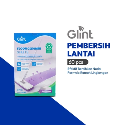 Gambar Glint Lavender Lembaran Pembersih Lantai 60 Lembar - Ungu