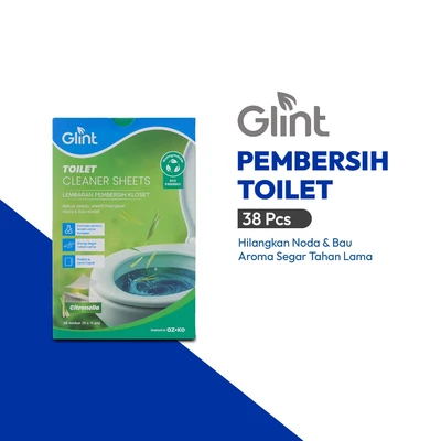 Gambar Glint Citronella Lembaran Pembersih Toilet 38 Lembar - Hijau