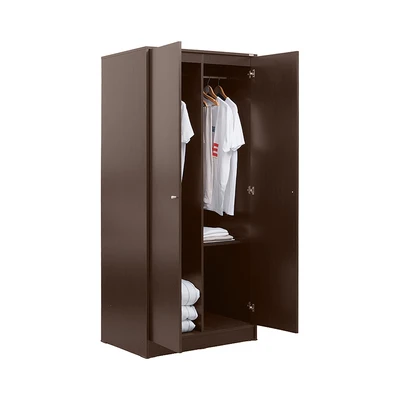 Gambar Informa Raya Lemari Pakaian 2 Pintu Ayun 80x55x180 cm - Cokelat Tua