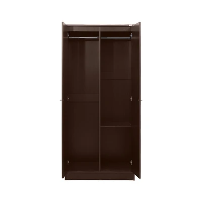Gambar Informa Raya Lemari Pakaian 2 Pintu Ayun 80x55x180 cm - Cokelat Tua