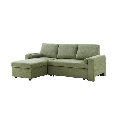 Gambar Selma Markus Sofa Bed Sudut Fabric - Hijau