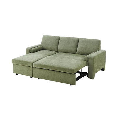 Gambar Selma Markus Sofa Bed Sudut Fabric - Hijau