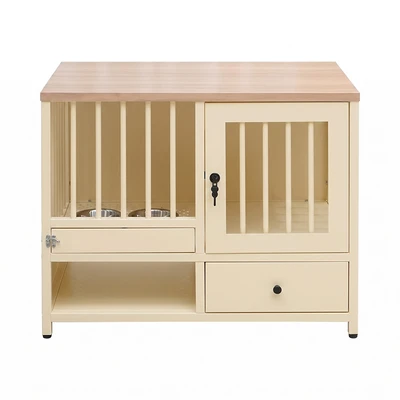 Gambar Pet Kingdom Sabine Kabinet Perlengkapan Hewan Dengan Laci Penyimpanan - Krem Beige