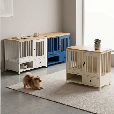 Gambar Pet Kingdom Sabine Kabinet Perlengkapan Hewan Dengan Laci Penyimpanan - Biru Tua