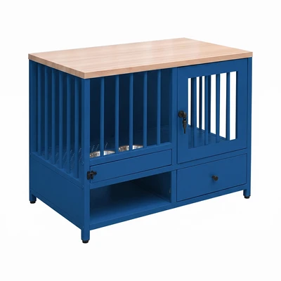 Gambar Pet Kingdom Sabine Kabinet Perlengkapan Hewan Dengan Laci Penyimpanan - Biru Tua