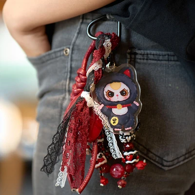 Gambar Baby Three Gantungan Kunci Love Chain Time Random