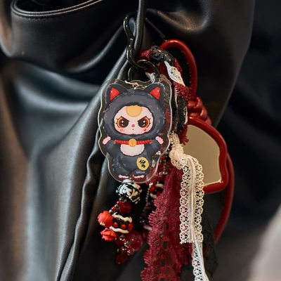 Gambar Baby Three Gantungan Kunci Love Chain Time Random