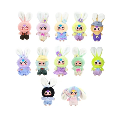 Gambar Baby Three Gantungan Kunci Boneka Macaron Cute Bunny V1 Random