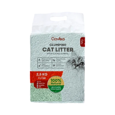 Gambar Cavea Green Tea Pasir Kucing Tofu 7 Liter - Hijau