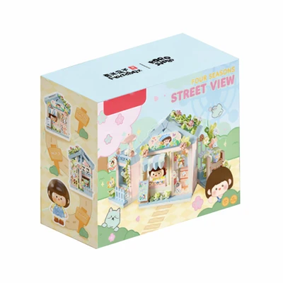 Gambar Bricks Kingdom Four Seasons Pellet Street Flower Shop Set 284 Pcs - Mix