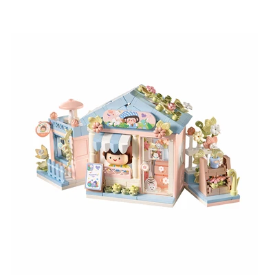 Gambar Bricks Kingdom Four Seasons Pellet Street Flower Shop Set 284 Pcs - Mix