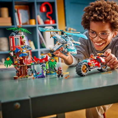 Gambar LEGO Ninjago Dragons Rising Ninja Vehicle Tree House Battle Set 642 Pcs 71857 - Mix