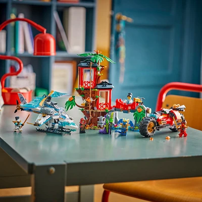 Gambar LEGO Ninjago Dragons Rising Ninja Vehicle Tree House Battle Set 642 Pcs 71857 - Mix