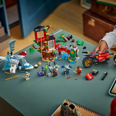 Gambar LEGO Ninjago Dragons Rising Ninja Vehicle Tree House Battle Set 642 Pcs 71857 - Mix