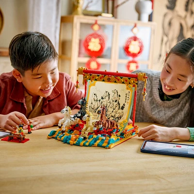 Gambar LEGO The Spring Festival Galloping Horses Canvas Set 1650 pcs 80119 - Mix