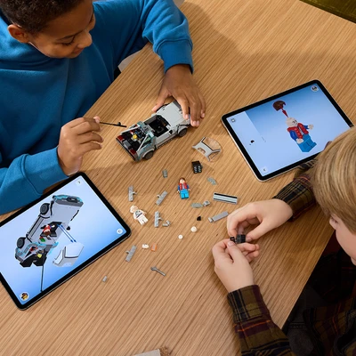 Gambar LEGO Speed Champions Time Machine Back To The Future Set 357 Pcs 77256 - Abu-abu