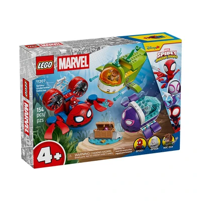 Gambar LEGO Marvel Spidey Underwater Vehicles Set 154 Pcs 11207 - Mix