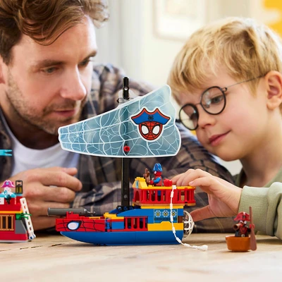 Gambar LEGO Marvel Team Spidey Pirate Ship Set 201 Pcs 11208 - Mix