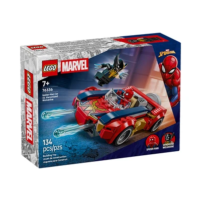 Gambar LEGO Marvel Spiderman Car Vs Venomized Wolverine Set 134 Pcs 76336 - Mix