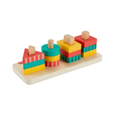 Gambar Fisher Price Set Shape Stacker Kayu - Mix