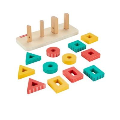 Gambar Fisher Price Set Shape Stacker Kayu - Mix