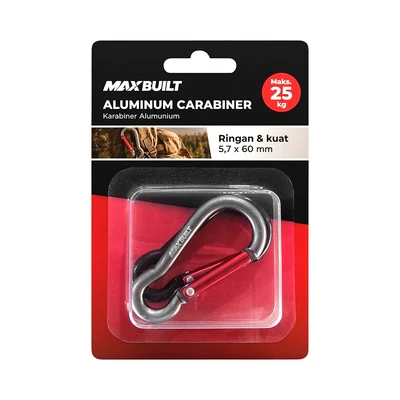 Gambar Maxbuilt Karabiner Aluminium 5.76 mm Set 2 Pcs - Hitam