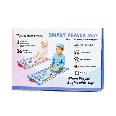 Gambar Kiddy Star Sajadah Interaktif Anak Sensor Touch 3 Bahasa 36 Tombol - Biru