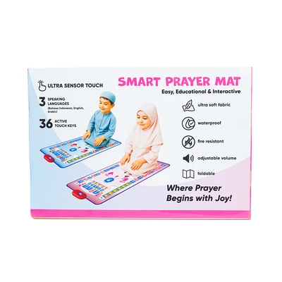 Gambar Kiddy Star Sajadah Interaktif Anak Sensor Touch 3 Bahasa 36 Tombol - Pink