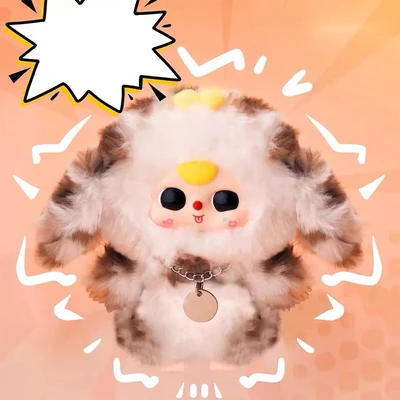 Gambar Baby Three Gantungan Kunci Boneka Cats & Dogs Random