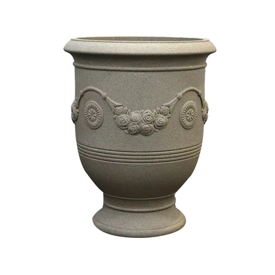 Gambar Soleil Regalia Classic Pot Tanaman Plastik 50x50x62 cm - Putih Ivory