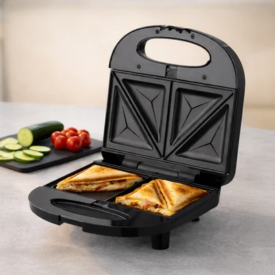 Gambar Kris Sandwich Maker 2 Slice 3-in-1 700 Watt - Hitam