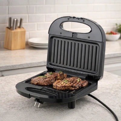 Gambar Kris Sandwich Maker 2 Slice 3-in-1 700 Watt - Hitam