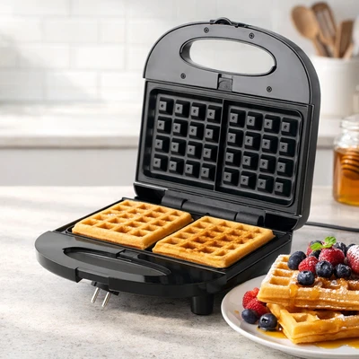 Gambar Kris Sandwich Maker 2 Slice 3-in-1 700 Watt - Hitam