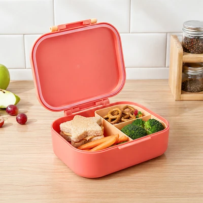 Gambar Picas Critter Tempat Makan Adjustable 3 Sekat 850 ml - Pink