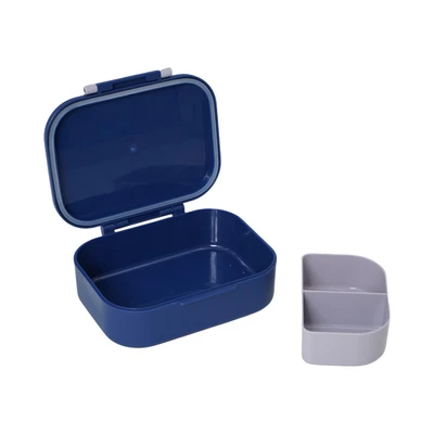 Gambar Picas Critter Tempat Makan Adjustable 3 Sekat 850 ml - Biru Navy