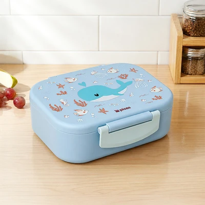Gambar Picas Critter Tempat Makan Adjustable 3 Sekat 850 ml - Biru