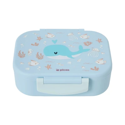 Gambar Picas Critter Tempat Makan Adjustable 3 Sekat 850 ml - Biru