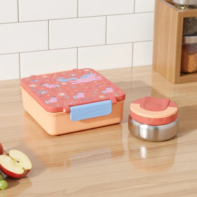 Gambar Picas Critter Kotak Makan Dengan Wadah Sup 1.6 Liter Set 2 pcs - Pink