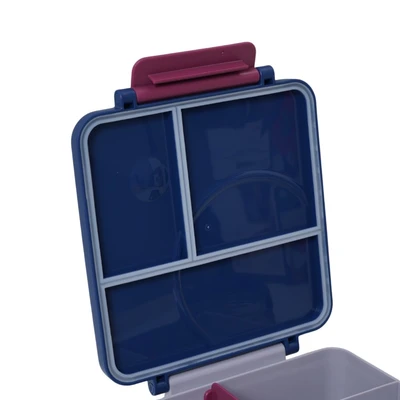 Gambar Picas Critter Kotak Makan Dengan Wadah Sup 1.6 Liter Set 2 pcs - Biru Navy