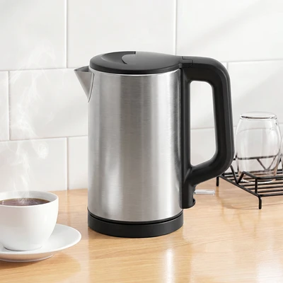 Gambar Kels Sava Teko Listrik Stainless Steel 800 ml - Silver/Hitam
