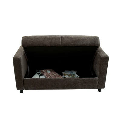 Gambar Selma Tadeo Sofa Dengan Penyimpanan Fabric 2 Seater - Cokelat