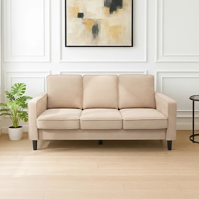 Gambar Selma Theodore Sofa Dengan Penyimpanan Fabric 3 Seater - Krem Beige