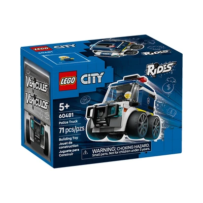 Gambar LEGO City Rides Police Truck Set 71 Pcs 60481 - Biru