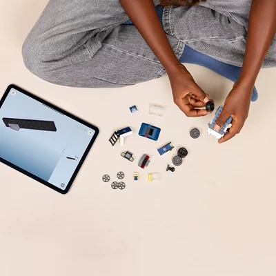 Gambar LEGO City Rides Police Truck Set 71 Pcs 60481 - Biru