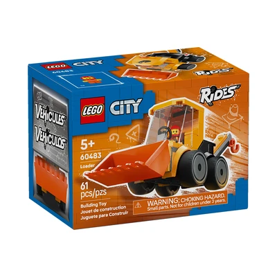 Gambar LEGO City Rides Construction Loader Set 61 Pcs 60483 - Kuning/oranye