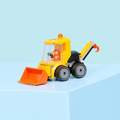 Gambar LEGO City Rides Construction Loader Set 61 Pcs 60483 - Kuning/oranye